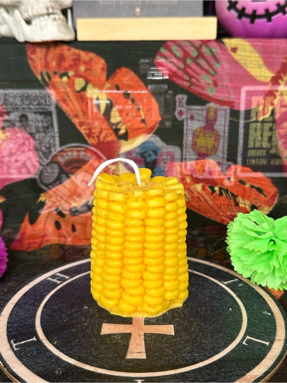 Handmade Corn on the Cob Candle – Yellow Food Shaped Candle